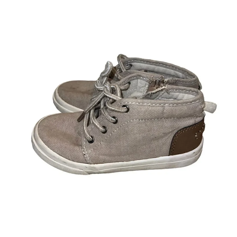 OshKosh B’Gosh Genuine kids high top sneakers with side zippers size 11 youth‎